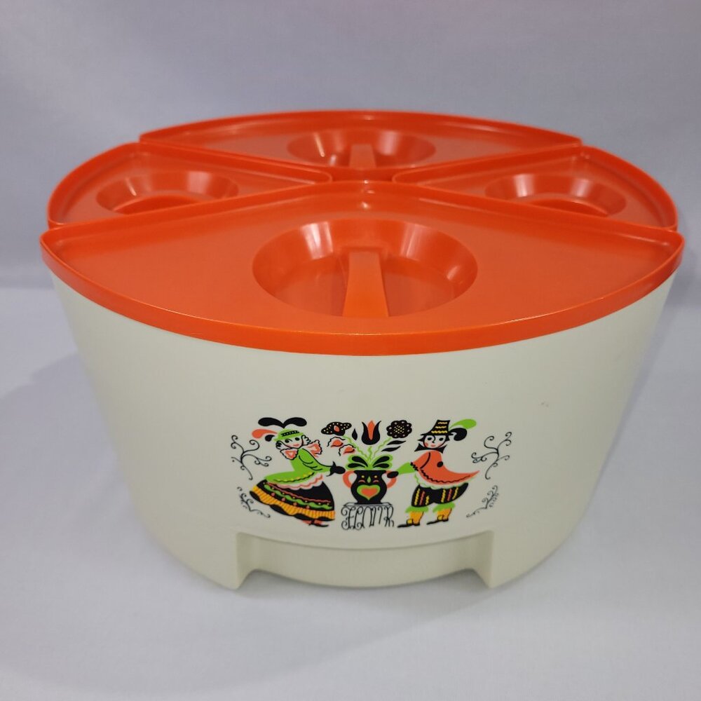 Sterilite Vintage Thanksgiving Harvest Canister Set 4 Food Storage Containers